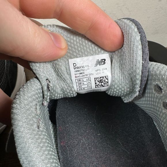 New Balance 990v6 Grey Black Shoes Sneakers‎ Women’s Size 8.5 - Picture 8 of 8